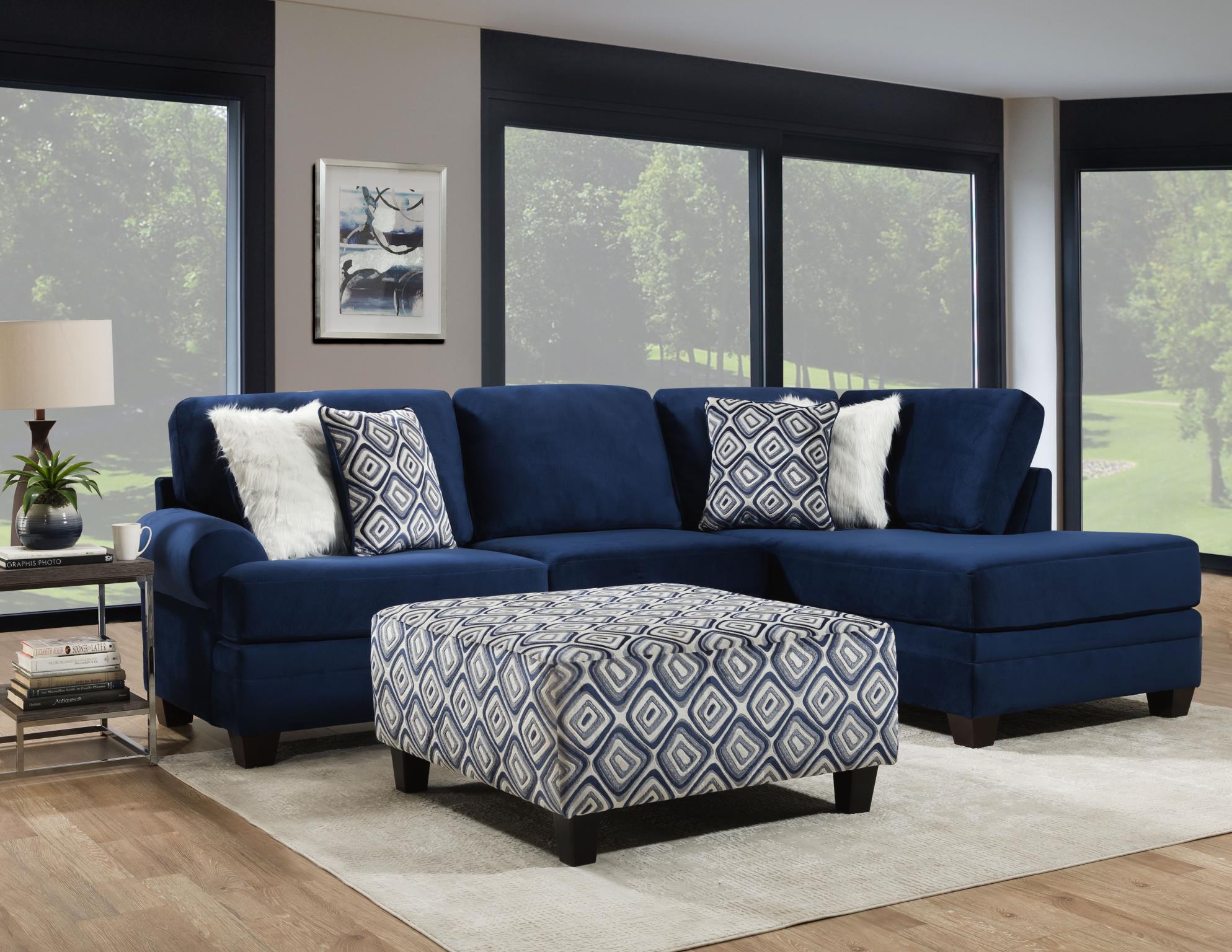 ラブソファ ー ♥イブ ワッフル　ネイビー 8642 Groovy Navy.jpg